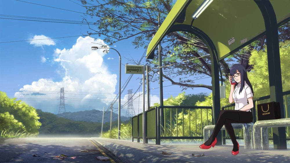 Anime Bus Stop